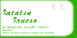 katalin krucso business card